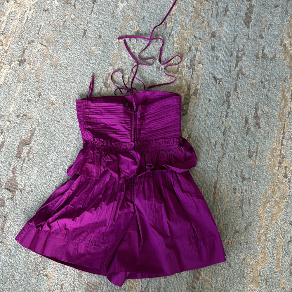 Ulla Johnson romper. Halter- ties around neck. Cut outs. - Picture 3 of 6